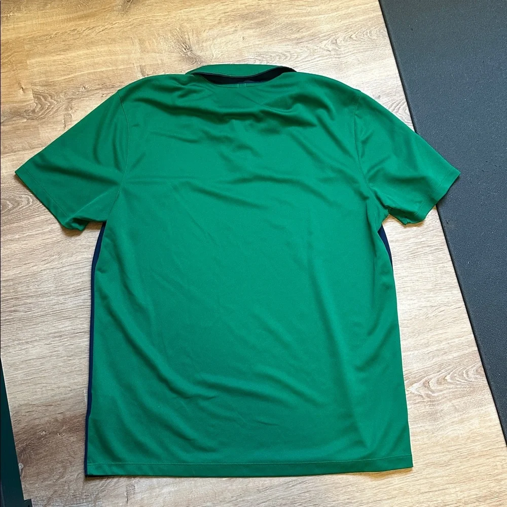 Nike Green and Blue Polo Shirt